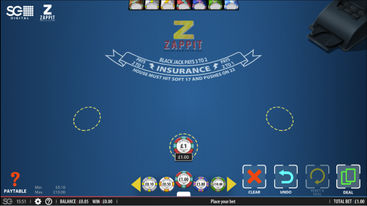 Zappit blackjack was invented by Geoff Hall, but is an option in many online casinos today