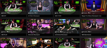 Live blackjack is an exciting way to feel close to the action, here's a selection of 888casino's live tables