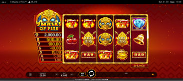 9 Masks of Fire is a slot game hit from Microgaming (now Games Global)